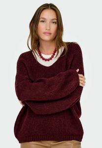 Джемпер JDY JDYDINEA L/S REVERSIBLE, Cabernet/Dark Red