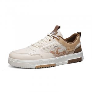 Locke Амортизирующие нескользящие водонепроницаемые дышащие мужские низкие кроссовки для бега и повседневной носки бело-коричневые, цвет White Brown