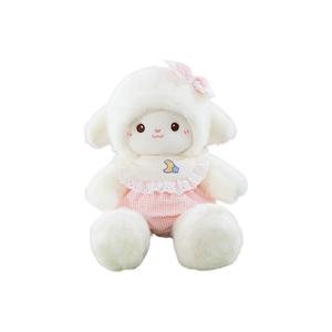 Плюшевая кукла овечка с бантом 35 см высота Tak Bebe