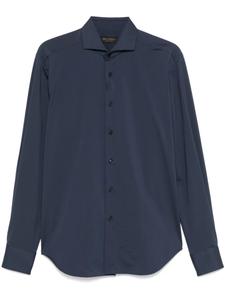 Рубашка с вырезом-воротником Dell'oglio, синий