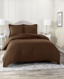 Комплект постельного белья neslt super soft double brushed microfiber, 3 предмета, размер king. Nestl, Chocolate