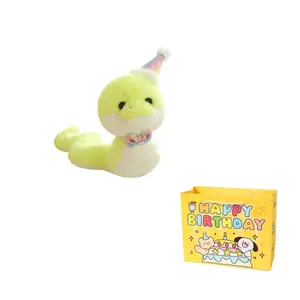 Плюшевая игрушка кукла с капюшоном и бабочкой змея высота 40см/30см Enlightenment