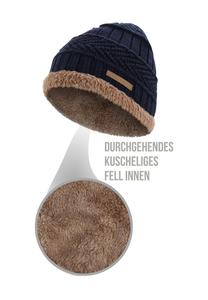 Зимняя меховая шапка Кебили normani, цвет Marine Braun