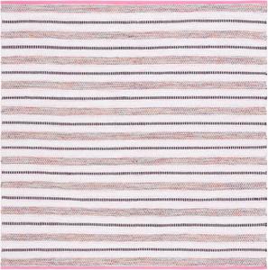 Ковер SAFAVIEH, 183 x 183 см, Montauk Collection квадратный, Pink & Ivory, повседневный дизайн, идеален для помещений с высокой проходимостью в спальне, столовой и кухне (MTK702U-6SQ)