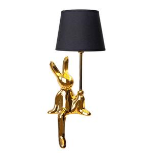 Настольная лампа Näve Helge, смешанная ткань/керамика - 1 пламя - золото