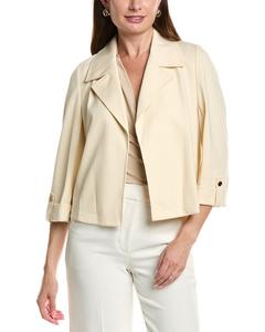 Анна Кляйн Драпированный жакет Anne Klein, белый