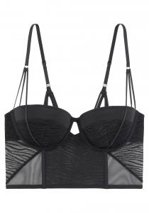 Бюстгальтер-балконет LASCANA, черный