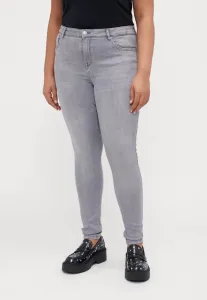 Джинсы carpower средней посадки с эффектом пуш-ап, узкий крой Only Carmakoma, Medium Grey Denim