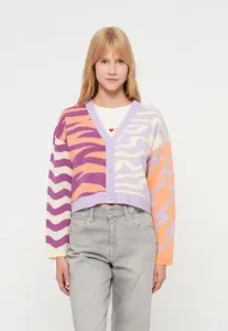 Кардиган onljaydi mix с v-образным вырезом Only, Pastel Lilac/Cattleya Orchid/Pastel Yellow