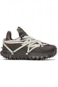 Rick Owens Moncler + Rick Owens серые кроссовки Trailgrip Megalace