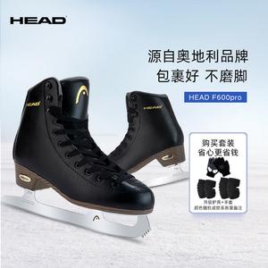 HEAD HEAD F600 коньки для фигурного катания, черные, с защитным комплектом на липучках, размер 41