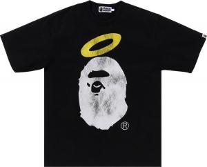 Футболка BAPE x Union Pigment Dyed Ape Head 'Black', черный