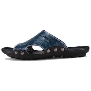LAORENTOU Скользоустойчивые мужские шлепанцы-слипоны синие, цвет Blue