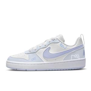 Nike Кроссовки Court Borough Cushioning, Wear Resistant Low Top Kids' Skateboarding Shoes Blue Teenagers