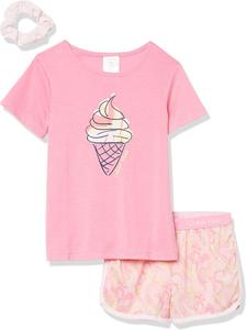 Детская пижама Calvin Klein для девочек, верхняя и нижняя часть, одежда для сна, Ck Swirl (700)