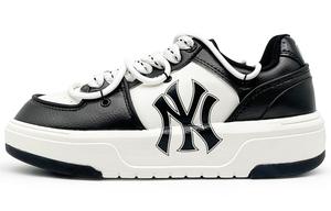 Кроссовки для скейтбординга Chunky Liner унисекс с низким верхом черного/белого цвета Mlb
