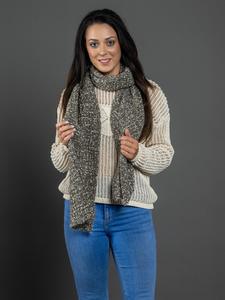 Шарф COLLEZIONE ALESSANDRO Amica, серо-коричневый