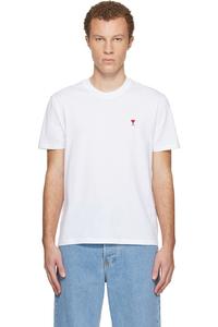 Хлопковая футболка "ami de coeur" Ami Paris, белый