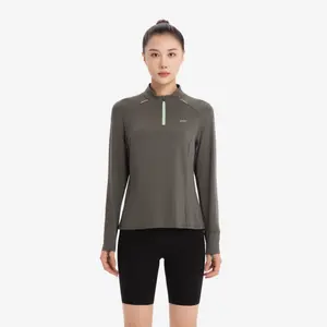 Женская беговая флисовая толстовка Kiprun 500 с полумолнией