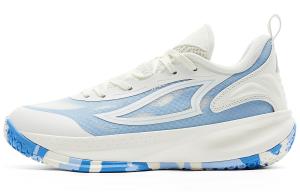 PEAK Баскетбольные кроссовки с амортизацией, износостойкие, нескользящие, низкие, женские, суперлегкие, бело-синие