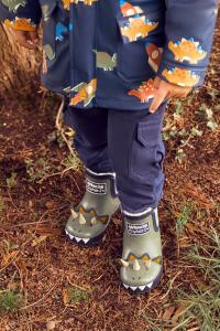 Детские ботильоны JoJo Maman Bébé на уютной подкладке Jojo Maman Bébé, хаки