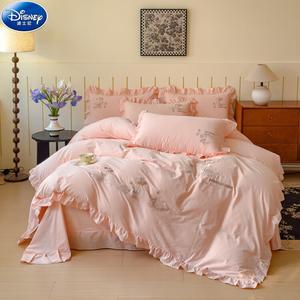 Disney Комплект постельного белья, 4 предмета, 200 см, простыня, цвет Beauty Jade
