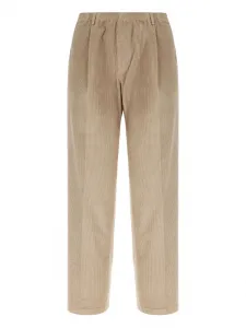 Плиссированные вельветовые брюки Cellar Door, нейтральный