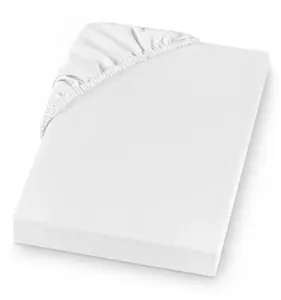 Простыня SETEX на подгонке " Мелкий лен по размеру. 70х140, 90х200, 140х200 или 180х200 см", для матрасов высотой до 23 см, зимних, простыней 180х200 см, 1 шт., белый