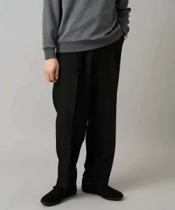 Легкие в уходе, не образующие катышки широкие брюки в елочку с поясом (эластичные, можно стирать в машине) - идеально подходят для работы в кооперативе Avv, цвет Black