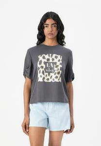 Футболка с принтом ONLFREE LIFE CREATE BOX ONLY, черный