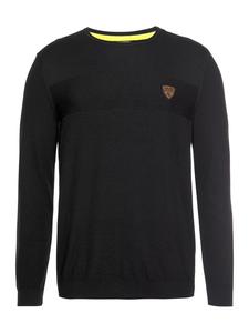 черный свитер с круглым вырезом Bruno Banani