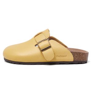 OULISASI Женские закрытые тапочки желтые, цвет Yellow