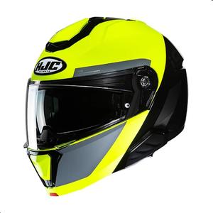 Модульный мотошлем HJC i91 Bina Poly с защитным щитком HJ-33 Pin-lock, одобрен DOT (MC3H, X-Large)