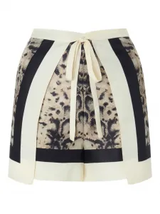 Пляжная накидка с анималистичным принтом Pinko, бежевый