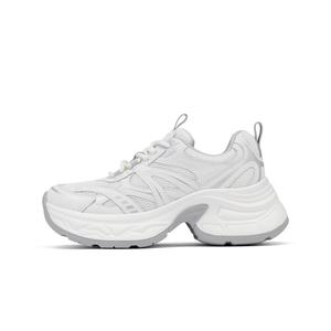 Высокие массивные кеды на платформе для женщин Hotwind, 135m серебряный