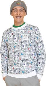 Мужская толстовка Callaway C24217132 с круглым вырезом, созданная в сотрудничестве с персонажами мультфильма «История игрушек» / для гольфа, белый