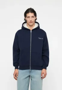 Премиальная польская толстовка на молнии с логотипом. Abercrombie & Fitch, Dark Blue