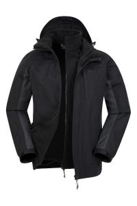 Мужская дождевик гроза 3 в 1 Mountain Warehouse, серый