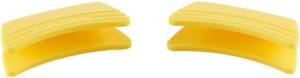 Набор из 2 силиконовых защитных накладок на ручки Le Creuset, универсальные, термостойкие до 250°C, цвет Цитрус