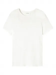 Футболка с круглым вырезом и короткими рукавами American Vintage, белый