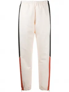 Брюки с контрастными вставками Marine Serre, нейтральный