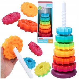 Витая Пирамида Сенсорная Образовательная Радуга Башня 41 См Prime