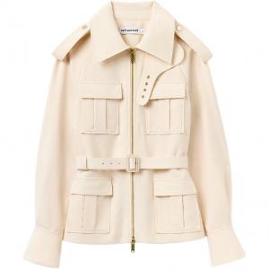 Self-portrait Куртка Self portrait женская светло-бежевый apricot