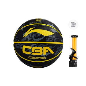 LINING Резиновый баскетбольный мяч black gray gold размер 7 тренировочный unisex china