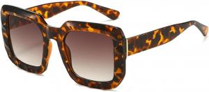 Винтажные роскошные солнцезащитные очки Y2K для женщин и мужчин, панк-стиль, популярные, для активного отдыха, защита от УФ-излучения UV400, модные, модель 5687 Melrose, Leopard