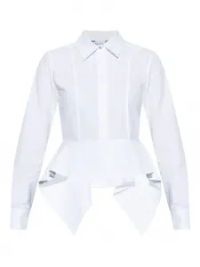 Рубашка с баской MAX MARA, белый