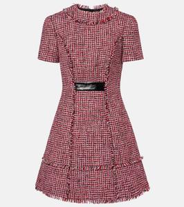 Твидовое мини-платье Safiyaa, Multi-Pinks