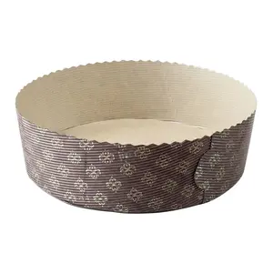 Набор из 4 высоких одноразовых форм для выпечки Ibili, коричневый