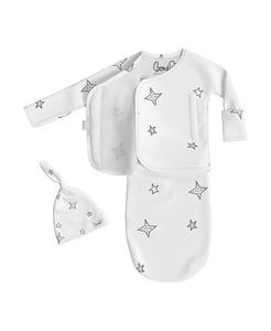 Комплект из сумки на застежках и шляпы  Bonsie, белый