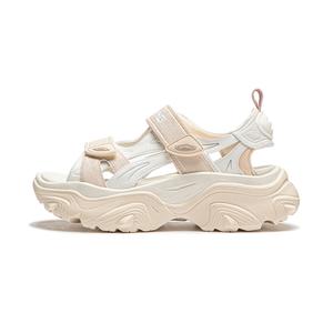 Пляжные сандалии женские кремовые/светло-серые Lining